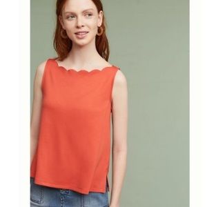 Anthropologie Eri + Ali Meg Scalloped Tank XS
